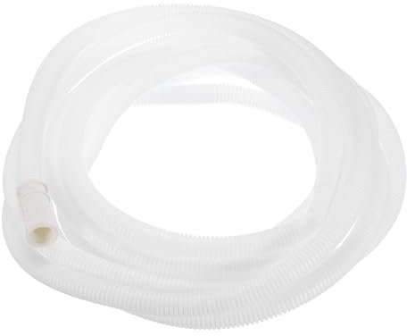 sourcing map 20ft/6m Universal 16mm ID Air Conditioner Drain Hose, Flexible Drain Pipe for AC Units Washing Machine, White