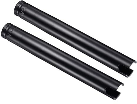 CoCud Douille à Choc Profonde 6 Points, Embout 1/2 Pouce 19mm à Encoche, Douille à Choc pour Écrou d'Arbre en Acier CR-V - (Applications : pour Entretien Domestique), 2 Pièces