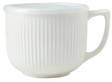 Ausune Tazones de sopa con asas, cuenco para microondas de 900 ml con tapa, taza de sopa para microondas con tapa, taza de sopa con asas,