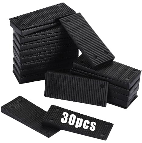 SUMNACON Confezione da 30 cunei di livellamento in plastica composita, resistenti per mobili, porte, finestre, spessori e cunei per livellamento di elettrodomestici per mobili