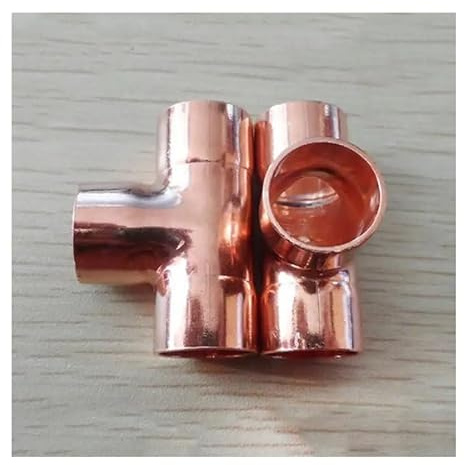 32 mm de diamètre intérieur x 1,5 mm d'épaisseur - Raccord en T égal en cuivre - Raccord de plomberie - Pour eau, gaz, huile