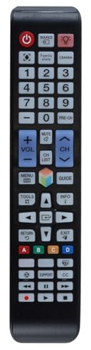Alide MT-L1012 Universalfjärrkontroll för Smart TV med bakgrundsbelysning och stora knappar - Kompatibel med QLED/UHD/4K-modeller