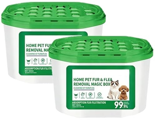 Caja MáGica Para Eliminar El Olor A Pelo De Mascot Eliminador de caja mágica for eliminación olores pelo mascotas, 2 uds., for depilación 400ml