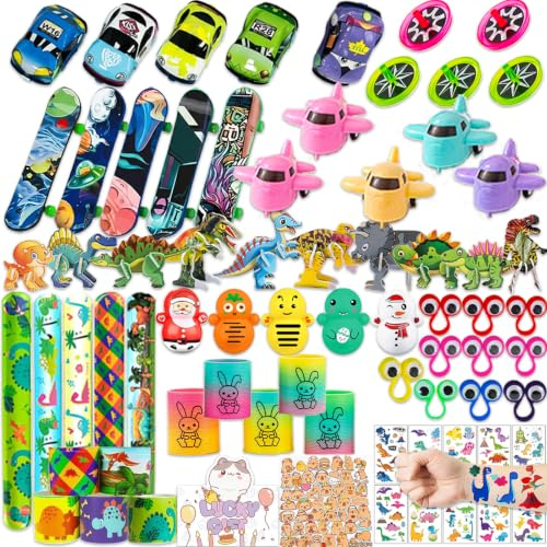 Party Bag Fillers for Kids 140 Pcs Prize Box Toys Unisex Assortment Toys Classroom Prizes Rewards Goodie Loot Bag Fillers for Boys Girls Birthday Party Favors Toy Bulk for School Game Lucky Dip Prizes