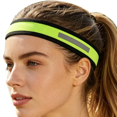 Sportpannband Halkfritt Säkerhet Elastiskt | Träningspannband Löpsvettband Daglig, hemma och utomhus, natt, gym, träningspass, fitness, promenad, jogging, löpning och