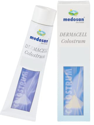 MEDOSAN Colostrum Dermacell | Hautschutzcreme | Narbenpflege | für trockene und gereizte Haut | Neurodermitis | Schuppenflechte | Hautirritationen | für streichelzarte Haut