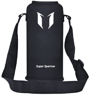 Super Sparrow Piezas Originales - Bolsa para botella de agua plegable - Se Adapta a 500/620 ml Botella de Agua Estándar Mouth - Ajustable, sin BPA, no tóxico - Bolsa para Botella de Agua