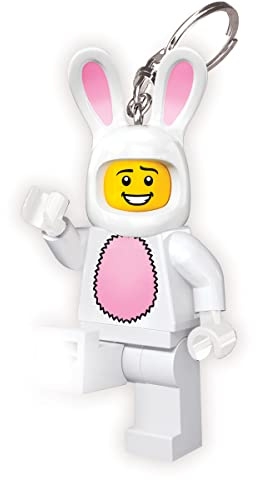 LEGO Iconic Bunny Suit Guy Illuminated Keyring, Kids Gifts, 76mm Figure Height (KE73H) 2 x CR2025 Batteries Included