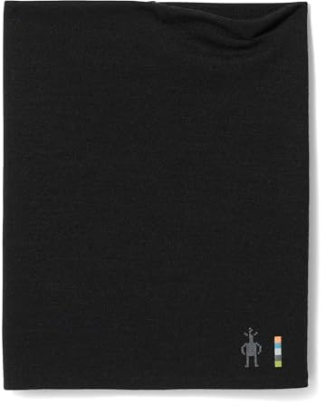 Smartwool Thermal Merino Reversible Neck Gaiter For Men and Women Black-black One Size
