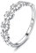 Milacolato Ring Damen Gänseblümchen Silber 925 Damen Ringe Frauen 18 Karat Gold Gefüllter Hawaiianischer Ring Mit Buntem Zirkonia Hochglanzpolierter Comfort Fit Statement-Eheringring