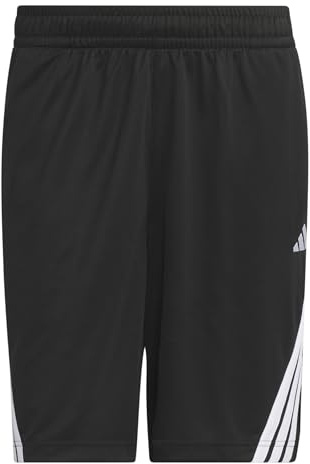 adidas Herren Legends 3-Stripes Basketball Shorts, Black/White, XL 9 inch