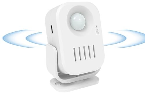 Carillon de porte sans fil | Carillon d'alerte d'entrée - Carillon de sonnette de bienvenue d'entrée de porte d'entrée de magasin, moniteur de sonnerie de bienvenue de magasin d'alarme de capteur de m