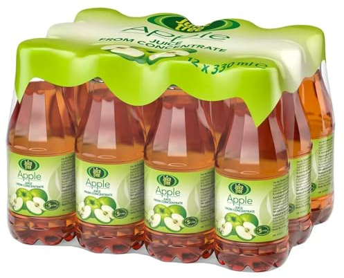 FAKHRI Tree Apple Juice 12 x 330ml – 100% Pure Pressed Apple Juice – No Added Sugar – Natural, Refreshing