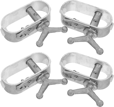 SOIMISS Ensemble de 4 Tendeurs de Câble en Acier Robustes pour Serrage et Bâche de Piscine Outil de Tension de Fil Métallique Résistant aux Intempéries pour Jardinage et Entretien