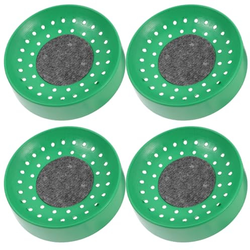 DECOMELODY Ciotole per Nidificazione Piccioni Set da 4 Design Versatile e Facile Manutenzione in ABS per Allevamento e Schiusa degli Uccelli