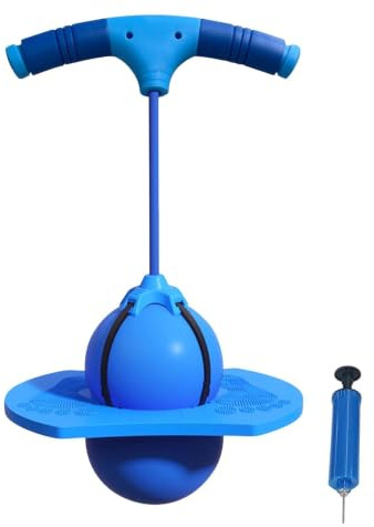Pelota Saltarina para Niños, Bola De Equilibrio Paras Saltar, Tabla De Rebote Paras Saltar, Saltarín con Bomba Y Mango, para Niñas Niños Y Adultos