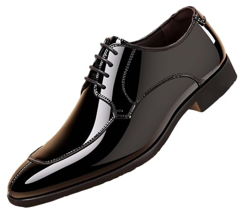 GUNJXNIL läderskor herr eleganta slip-on klassiska kostymskor mockasiner affärsskor halkfria slip-on skor casual ortopediska fritidsskor bekväma herrskor lätta promenadskor