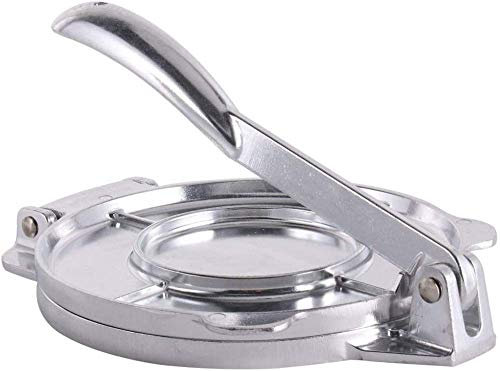 qiuqiu Pressa per tortilla in acciaio inox, macchina per tortilla, tortilla, tortilla, tortilla, pressa per pasta, macchina per torte, 16,5 cm