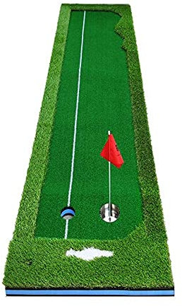 Golf-Putting-Übungsgerät, Indoor-Golf-Set, Putting-Assistent, Übungsbüro-Grüns, große und kleine Doppellöcher erhöhen das Übungsballspiel