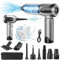 Grixz Handheld Vacuum Cleaner, 22000Pa Powerful Car Vacuum Cleaner Cordless, Lightweight Mini Vacuum & Air Duster, Rechargeable Portable Vacuum for Car, Home, Office, Kitchen