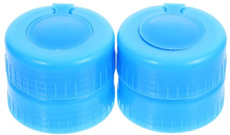 MAGICLULU 4 Tapas de Repuesto Aplicables para Garrafas de Agua, Tapas Reutilizables de Plástico Antiderrames Rosca, Compatibles Botellas de Agua Mineral para Enfriadores Domésticos