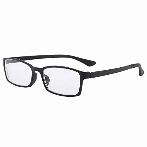 HUIHUIKK 1PRS Nearsighted Short-Sighted Lightweight Glasses **These are not reading glasses** (Black, -4.50)