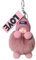 ZHSH 9 cm Fuchspelz Pom Pom Schlüsselanhänger für Rucksack, Süße Schlafende Puppe Schlüsselanhänger für Autoschlüssel, mit Armband (A)