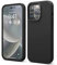 elago Liquid Silicone Case Kompatibel mit iPhone 14 Pro Hülle (6.1), Hochwertiges Silikon, Ganzkörperschutz - 4 Schichten stoßfeste Handyhülle, kratzfestes weiches Mikrofaserfutter (Schwarz)