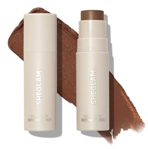 SHEGLAM Snatch 'n' Define Crème contour Stick longue durée hautement pigmentée anti-transpiration Maquillage bronzant visage – Camel Suede