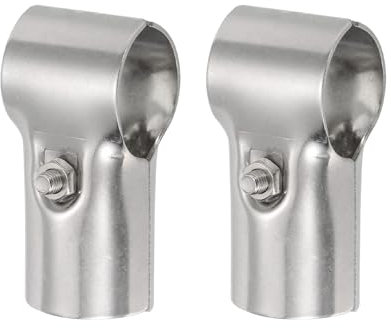 QUARKZMAN Tubatura Morsetto Connettore 2pz Strutturale Tubatura Connettore Catena Collegamento Recinzione Acciaio Inox Angolo Montaggio Bordi Adatta OD 1-1/4(30mm)