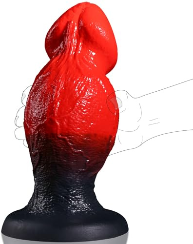 27 cm Tapón Anal Gigante de Fantasía Monstruo, 9.4 cm Diámetro con Nódulos