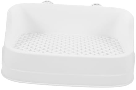 DECOMELODY Toilette per Conigli e Roditori in Plastica Vasino Trainer con Rimovibile per Pulizia Facile Vasino Addestrativo per Conigli Porcellini Dindia e Criceti Materiale Riutilizzabile e