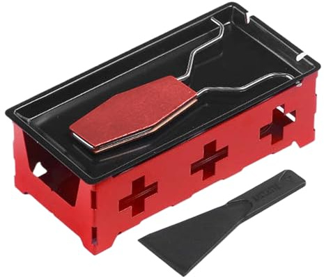 Queso Raclette Grill – Sartén antiadherente para fundir queso – Cocina fundidora de queso, para barbacoas en casa, jardín, camping,