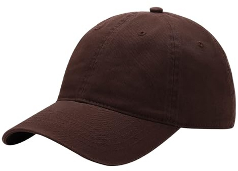2026 Gorras de béisbol versátiles para actividades al aire libre y de ocio. Diseño ajustable con ala curva para usar en cualquier época del año., marrón, Talla única