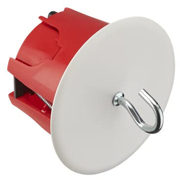 Coffret electrique - Boite encastrement - Raccord electrique - Cache boite electrique - Boitier electrique - Boite électrique - Boite Point De Centre Cloison Seche D67 Rouge