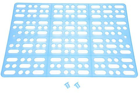 Caillebotis en Plastique pour Tapis de Lapin Coussin de Pied Facile à Nettoyer Isolement des matières fécales chez Le Lapin, Le Hamster, Le Rat Tigre et Les Autres rongeurs[Bleu] Jouets
