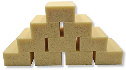 Fliesenschwamm von DEWEPRO® 10 Stück Universalschwamm, sehr fein - sehr saugfähig, 160x110x60mm - universell einsetzbar im Haushalt oder auf der Baustelle