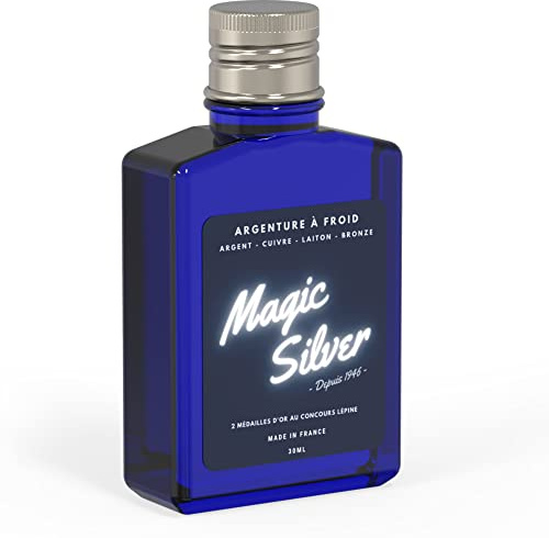 Argenture à froid - Magic Silver - Produit pour argenter - argenture pour bijoux - 30 ml - Made in France - Nettoyant argent - Nettoyant bijoux - Nettoyant argent bijoux