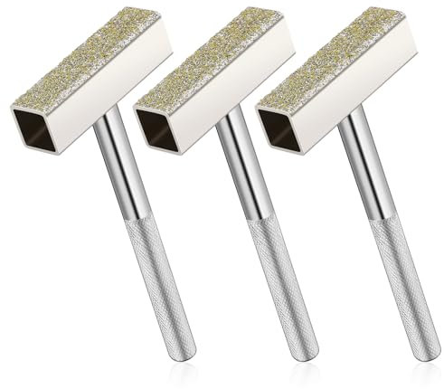 Mozeat Lens 3 Unidades de Piedra de afilar desbrozadora Diamante Disco abrasivo Piedra cómoda 96 x 45 x 13 mm Diamond Stone Dresser Herramienta Herramienta para lijar Discos de desba