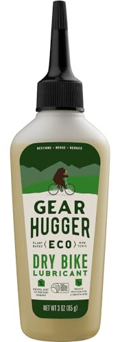 Dry Bike Chain Lube (3.2 oz, Pack of 1) – Eco-Friendly Plant-Based Bike Lubricant – Bike Chain Cleaner, Dry Conditions – No Teflon, No Petroleum, No PTFE