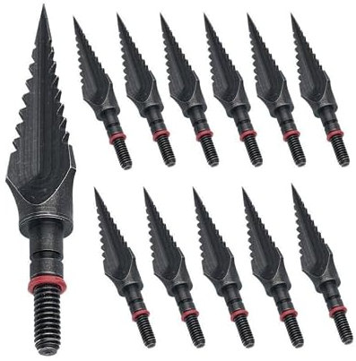 biubiusot 12er 125 Grains Pfeilspitzen Bogenschießen Traditionell Bogenpfeile Armbrustpfeile Armbrust Bolzen