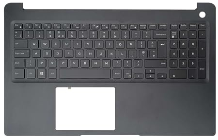 TECHNOLOGYVS REPLACEMENT PALMREST TOP COVER FOR DELL LATITUDE 3500 0XPXMR UK TOP CASE BACKLIT KEYBOARD BLACK