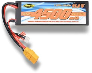 Carson 500608283 11.1V/4500mAh 60C LiPo batteria XT90 - ricaricabile, batteria per auto RC, batteria di ricambio per veicolo telecomandato, modellismo