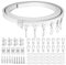 XTDMJ Set di binari per tende da soffitto, flessibili, 3 m, con accessori, per tende, camere, balconi, uffici, hotel