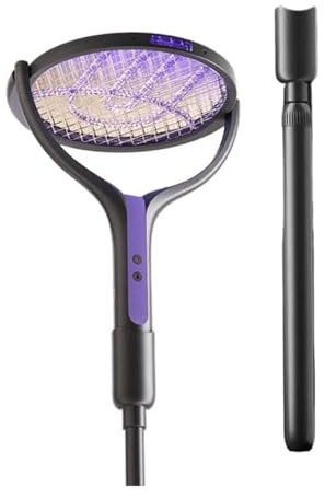 Tapette à mouches électrique et tête rotative pour extérieur, maison, salon et chambre à coucher