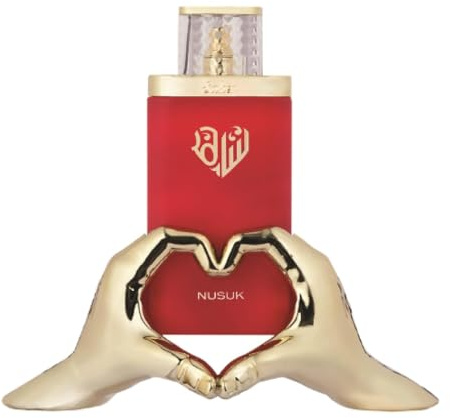 Nusuk Saher Extrait de Parfum for Women - Long Lasting Luxury Perfume with Apple, Jasmine, Rose & Vanilla Notes Elegant & Sophisticated Scent For Women 100ml