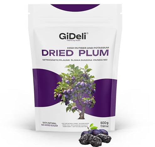 GiDeli Prugne secche 500 g senza pietra Senza zucchero dal Cile