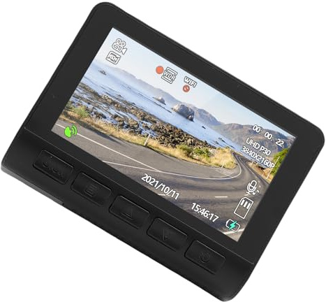 Bewinner Dash CAM Delantero Trasero, Cámara de Tablero WiFi 4K 1080P con Pantalla de 2 Pulgadas, Gran Angular de 170°, Sensor G, Grabación en Bucle, Modo de Estacionamiento 24H para