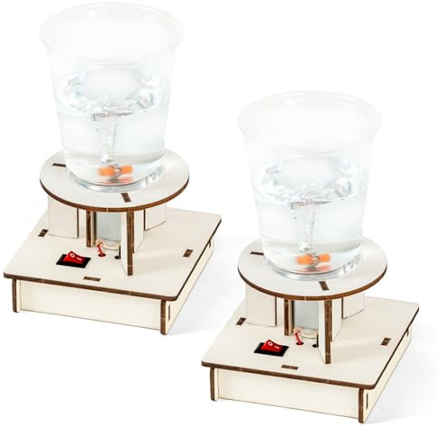Tornado Maker 2 Set - Tornado educativo in bottiglia, simulatore magnetico scientifico, giocattolo alimentato a batteria per lezioni di scienze per bambini