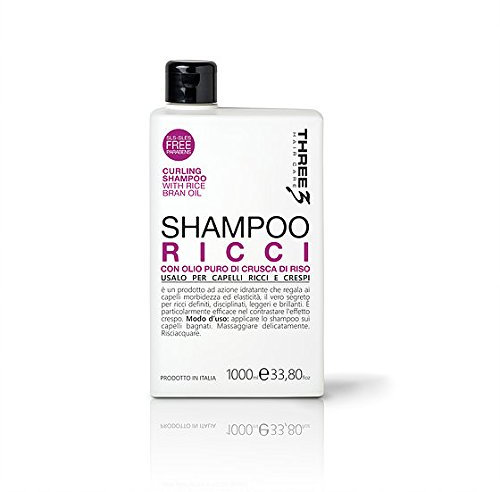 Faipa Three 3 Locken-Shampoo für Proteine Soja, 1000 ml